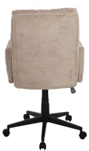 Bürostuhl >Charly< Taschenfederkern, in alrose, Kordstoff - 64x96x64cm (BxHxT)