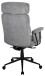 Chefsessel >Junis< höhenverstellbarer Kopfstütze, grau, Webstoff - 77x118x77cm (BxHxT)