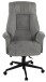 Chefsessel >Otto< 150 kg belastbar, grau, Webstoff - 74x122x74cm (BxHxT)