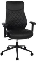 Bürostuhl >Homepro< Rautensteppung, schwarz,...