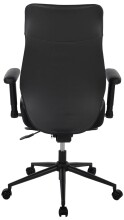 Bürostuhl >Homepro< Rautensteppung, schwarz, Mikrofaser - 67x109x67cm (BxHxT)