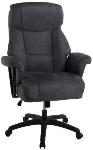 Chefsessel >Mauro< 150kg, Taschenfederkern, anthrazit, Mikrofaser - 73x114x73cm (BxHxT)