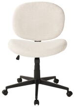 Bürostuhl >Tilo< ergonomisch, in creme, Kordstoff - 61x90x61cm (BxHxT)