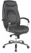 Chefsessel >Mattes< belastbar bis 150kg, Anthrazit / Schwarz - 65x120x65cm (BxHxT)