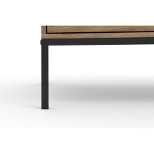 Hochkommode >Bari< in Eichenoptik Braun - 90x124x40cm (BxHxT)