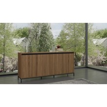 Sideboard >Bari< in Eichenoptik Braun - 175x82x40cm...