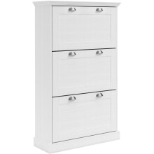 Schuhkipper >Motala< in Weiß - 80x132x30cm...