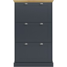Schuhkipper >Motala< in Anthrazit - 80x132x30cm (BxHxT)