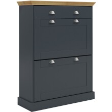 Schuhkipper >Motala< in Anthrazit - 80x105x35cm...