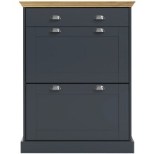 Schuhkipper >Motala< in Anthrazit - 80x105x35cm (BxHxT)