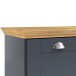 Schubkastenkommode >Motala< in Anthrazit - 75x80x35cm (BxHxT)