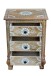 Nachtkommode >Sharma< in Braun, Mangoholz - 50x70x40cm (BxHxT)