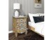 Nachtkommode >Sharma< in Braun, Mangoholz - 50x70x40cm (BxHxT)