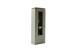 Wohnwand >MONIZ< (2-teilig) Salbei / Eiche, Lowboard 195x57x44cm, Vitrine 70x197x38cm