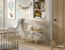 Wickelregal >Dino< in Buche Natur, Massivholz - 79,4x95x49,8cm (BxHxT)