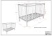 Babybett >Dino< in Buche Weiß, Massivholz - 124,4x84,4x65,4cm (BxHxT)