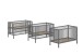 Babybett >Dino< in Buche Anthrazit, Massivholz - 124,4x84,4x65,4cm (BxHxT)