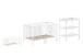 Babymöbel-Set >Dino< in Buche Weiß, Massivholz - 144x84,4x75,5cm (BxHxT)