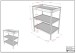 Babymöbel-Set >Dino< in Buche Weiß, Massivholz - 144x84,4x75,5cm (BxHxT)