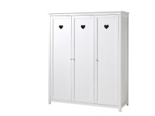 Babymöbel-Set >Amori< (4-teilig) in Weiß, Holzwerkstoff