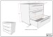 Schubkastenkommode >Sam< in Eiche Melamin Dekor - 67,7x61,5x43 (BxHxT)