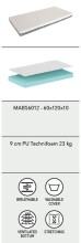 Kindermatratze >Matratze Vipack< in Beige - 120x120x10x60 (LxBxHxT)