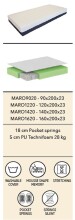 Taschenfederkernmatratze >Matratze Vipack< in Beige - 200x200x19x140 (LxBxHxT)