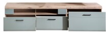 Lowboard >Kathlin< 1 Schublade, schilfgrün / Eiche Dekor - 80x51x47 (BxHxT)