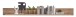 Wandboard >Kathlin< in Viking Eiche Dekor, Holzwerkstoff - 180x18x22cm (BxHxT)