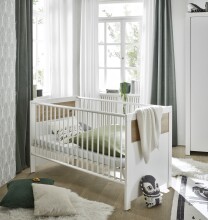 Babybett >Filou< in Weiß / Artisan Eiche...