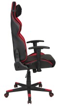 Gaming-Stuhl >Game-Rocker< in schwarz / rot - 66x128x66cm (BxHxT)