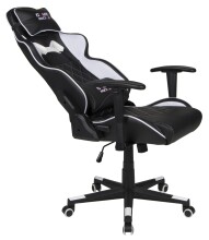 Gaming-Stuhl >Game-Rocker< Racer-Design, schwarz / weiß - 66x128x66cm (BxHxT)