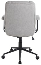 Bürostuhl >Caspar< ergonomisch, hellgrau, Webstoff - 64x96x64cm (BxHxT)