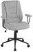 Bürostuhl >Caspar< ergonomisch, hellgrau, Webstoff - 64x96x64cm (BxHxT)