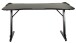 Schreibtisch >Game-Rocker< RGB LED Beleuchtung, Carbon-Optik, schwarz - 76x77x152cm (BxHxT)