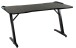 Schreibtisch >Game-Rocker< RGB LED Beleuchtung, Carbon-Optik, schwarz - 76x77x152cm (BxHxT)