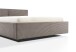 Polsterbett >Cube< Liegefläche 140x200cm, taupe, Stellmaß: 180x82x227cm (BxHxT)