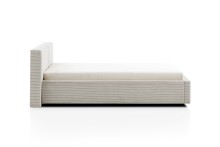 Polsterbett >Cube mit BK< Liegefläche 140x200cm, beige, Stellmaß: 180x82x227cm (BxHxT)