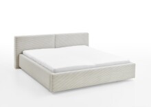 Polsterbett >Cube mit BK< Liegefläche 160x200cm, beige, Stellmaß: 200x82x227cm (BxHxT)