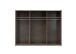 Schwebetürenschrank >ALICANTE< 3 Böden, 3 Stangen, Alpine Lodge / Betonoxid - 270x210x60 (BxHxT)