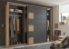 Passepartout >LINEA< in Bartex Eiche / Graphit - 280x215x18cm (BxHxT)