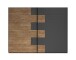 Schwebetürenschrank >LINEA< in Bartex Eiche / Graphit - 270x211x58cm (BxHxT)