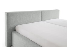 Polsterbett >Cube mit BK< Liegefläche 160x200cm, ash, Stellmaß: 200x82x227cm (BxHxT)