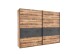 Schlafzimmer-Set >ALICANTE< (2-teilig) Alpine / Beton, Schrank 270x210x60, Bett 305,6x99,5x213,4