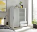 Kleiderschrank >ADELINE< Garderobenschrank, Mehrzweckschrank, weiß - 120x140x38cm (BxHxT)