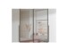Schlafzimmer-Set >Maturs< (2-teilig) weiss/Graphit - Schrank 267x205x57cm, Bett 305x93x210cm