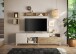 Lowboard >Morena< Soft-close, Cashmere / Eiche Cadiz Nachbildung - 241x67x42 (BxHxT)