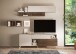 Lowboard >Morena< soft-close, Cashmere / Mercure, Holzwerkstoff - 181x67x42cm (BxHxT)
