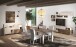 Lowboard >Morena< soft-close, Cashmere / Mercure, Holzwerkstoff - 241x67x42cm (BxHxT)