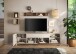 Lowboard >Morena< soft-close, Cashmere / Mercure, Holzwerkstoff - 241x67x42cm (BxHxT)